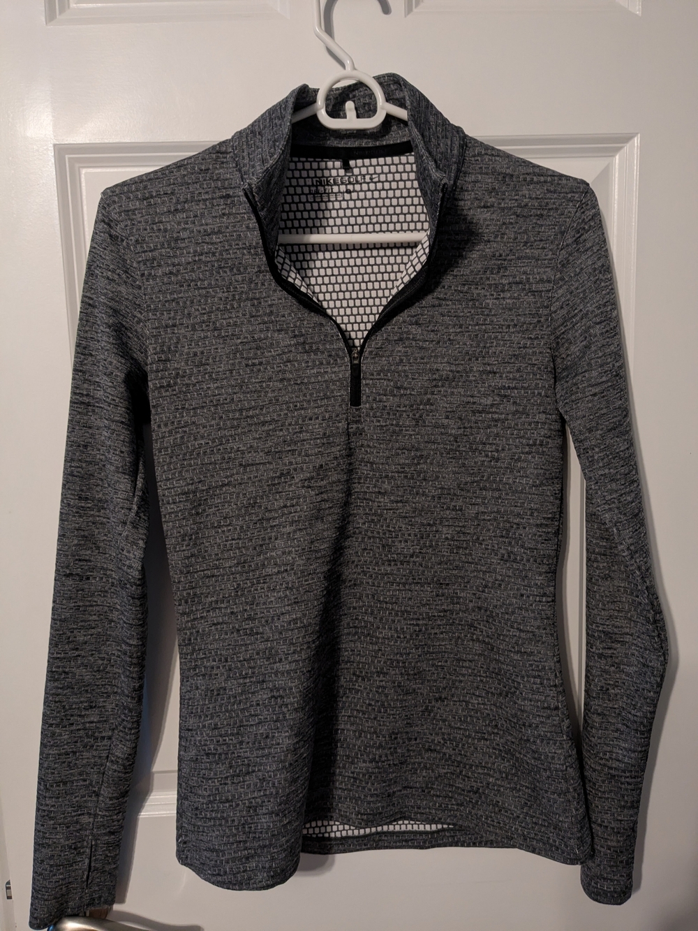 Nike Women's Charcoal Heather Half-Zip Pullover